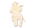 Unfinished Wood Shooting Soldier Shape | DIY Craft Cutout | up to 46