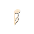 Unfinished Wood Sixteenth Note Down Music Art Shape - Craft - up to 46