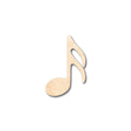 Unfinished Wood Sixteenth Note Music Art Shape - Craft - up to 46