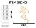 Unfinished Wood Softball Player Silhouette | DIY Sports Craft Cutout | up to 46