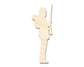 Unfinished Wood Soldier | Customizable Wood Craft Cutout - Baltic Birch Plywood Shape