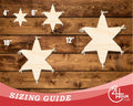 Unfinished Wood Star Pinata Shape | DIY Craft Cutout | up to 46