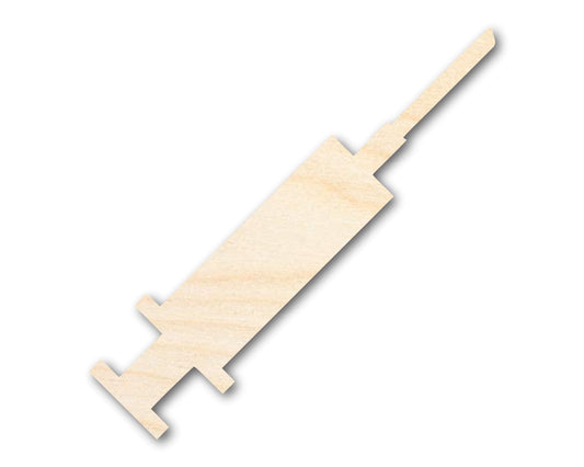 Wood Syringe Shape | DIY Craft Cutout | up to 46" DIY