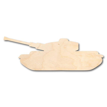 Unfinished Wood Tank – Laser Cut Wood Tank Silhouette | Baltic Birch Plywood