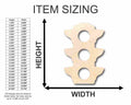 Unfinished Wood Traffic Light Shape - Craft - up to 46