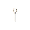 Unfinished Wood Trident Shape - Ocean - Neptune - Craft - up to 46
