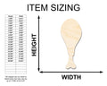 Unfinished Wood Turkey Leg Shape - Renaissance Festival Craft - up to 46