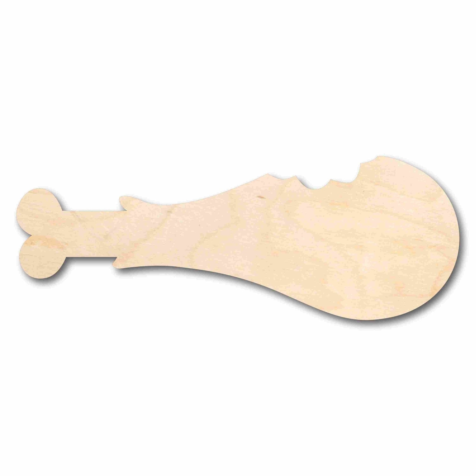 Wood Turkey Leg with Bite Silhouette - Craft- up to 46" DIY