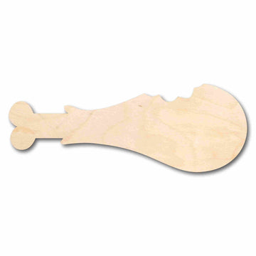 Wood Turkey Leg with Bite Silhouette - Craft- up to 46" DIY