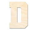 Unfinished Wood Varsity Team Font - D Shape | DIY Craft Cutout | Wooden Cut Out Cutouts Blank DIY