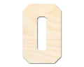 Unfinished Wood Varsity Team Font - O Shape | DIY Craft Cutout | Wooden Cut Out Cutouts Blank DIY