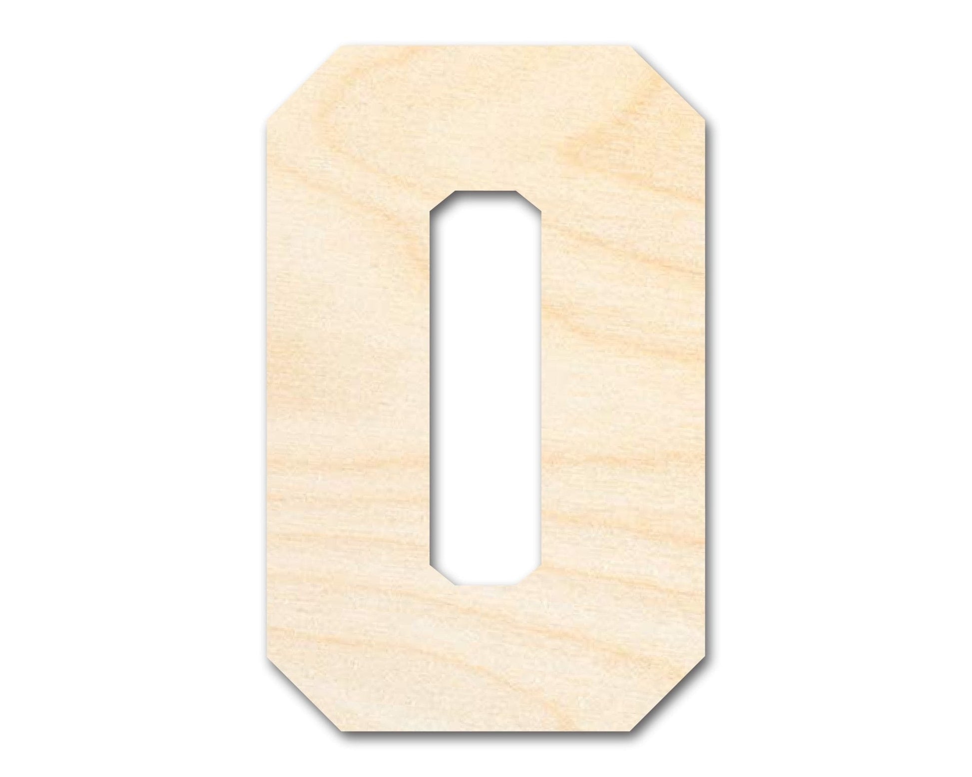 Unfinished Wood Varsity Team Font - O Shape | DIY Craft Cutout | Wooden Cut Out Cutouts Blank DIY