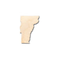 Unfinished Wood Vermont Shape - State - Craft - up to 46