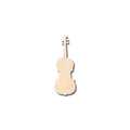 Unfinished Wood Violin Shape - Music - Craft - up to 46