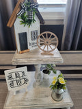 Unfinished Wood Wagon Wheel Shape | Rustic Farmhouse | DIY Craft Cutout | Up to 24