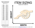 Unfinished Wood Cutout - Large Baltic Birch Plywood Craft Shapes | DIY Wood