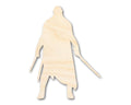 Unfinished Wood Warrior Shape - Craft - up to 46