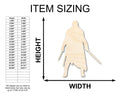 Unfinished Wood Warrior Shape - Craft - up to 46