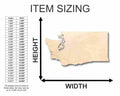 Unfinished Wood Washington Shape - State - Craft - up to 46
