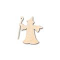 Unfinished Wood Wizard Fantasy Shape - Halloween - Craft - up to 46