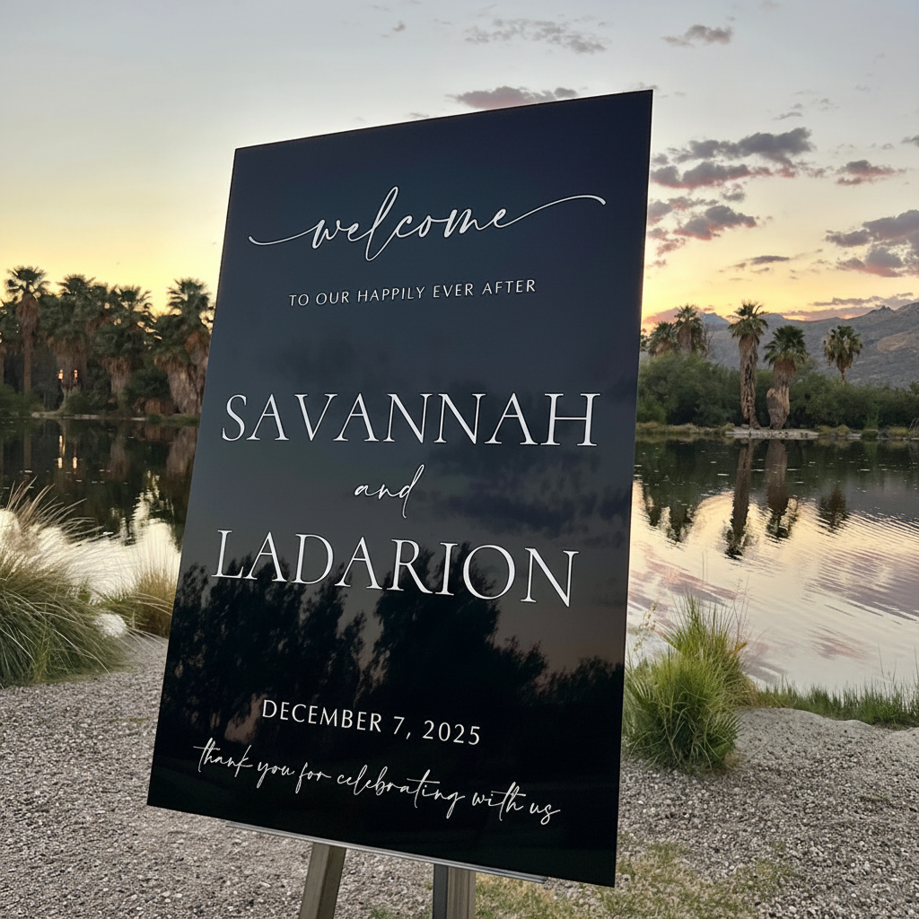 Wedding Welcome Sign - December 7, 2025