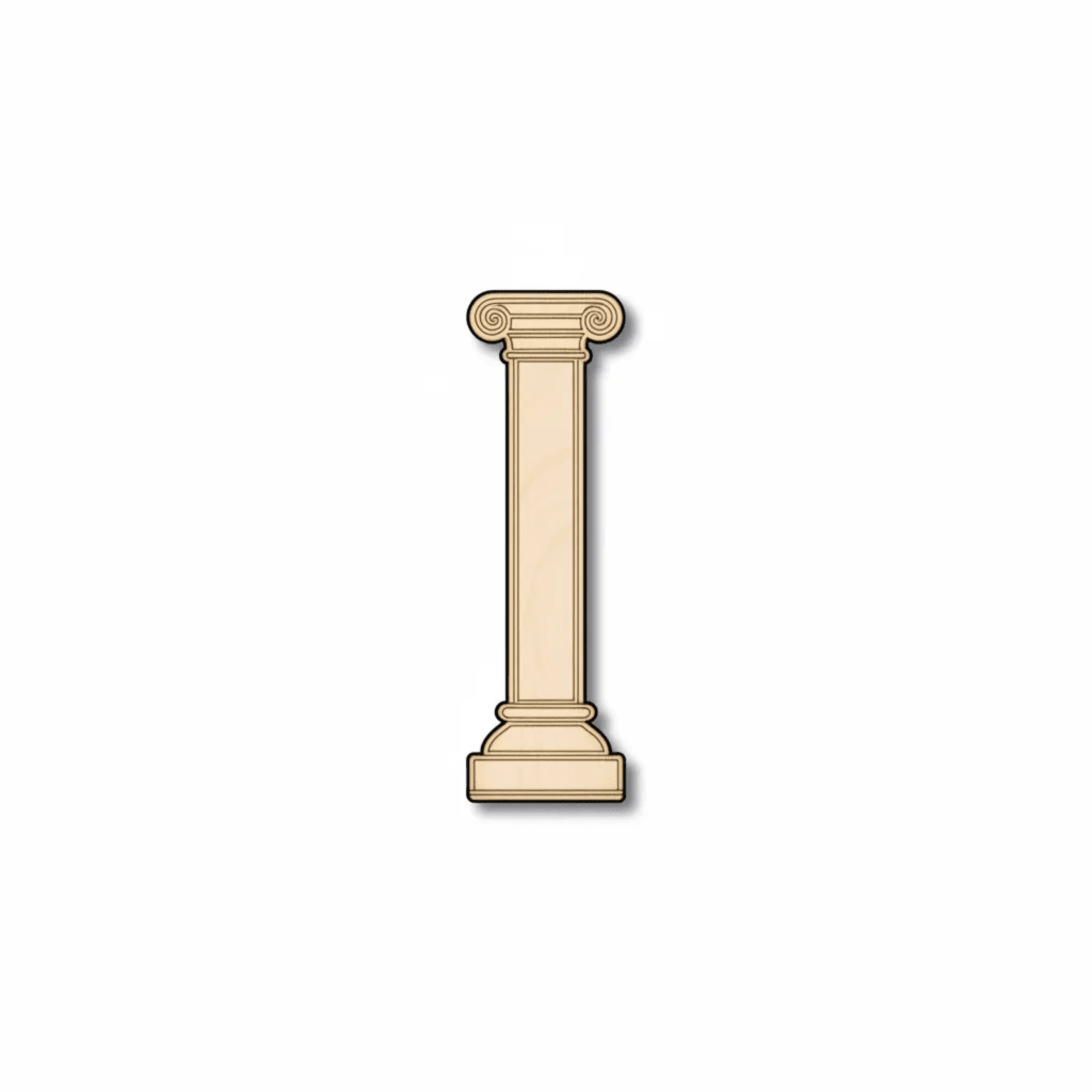 Wood Greek Classic Column Shape - Craft - up to 46" DIY